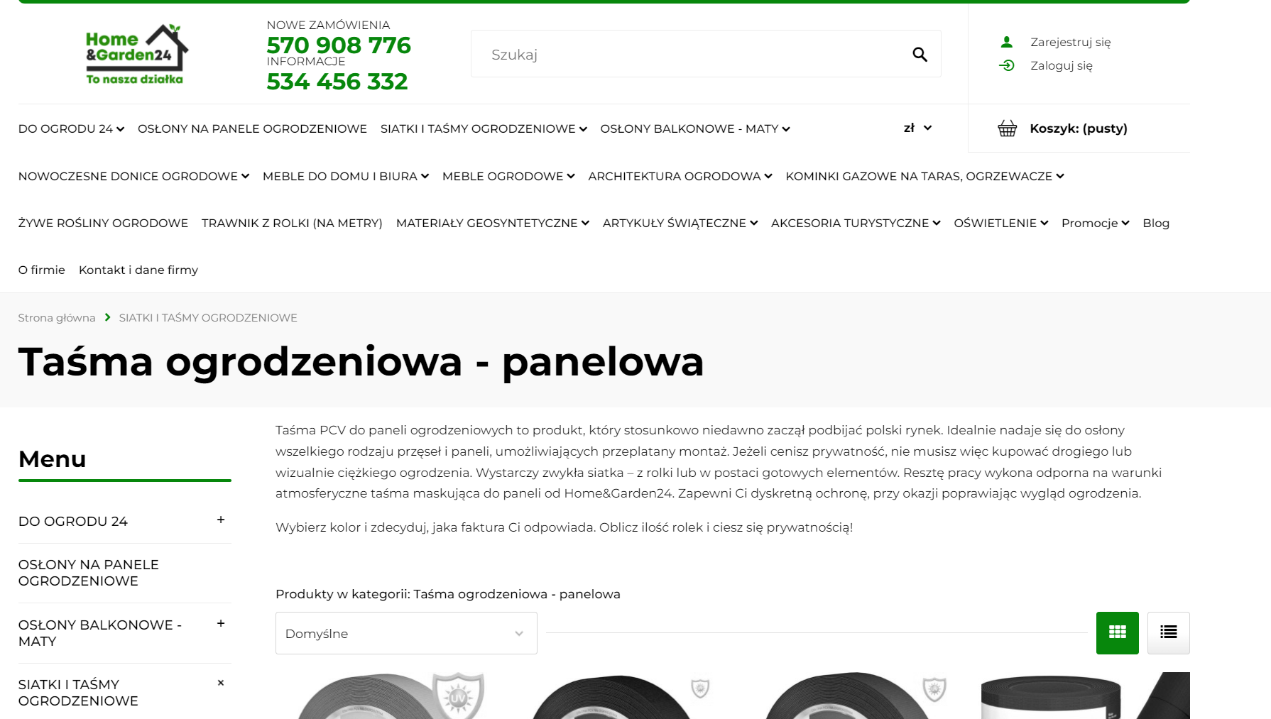 Taśma ogrodzeniowa – sposób na prywatność i estetykę w ogrodzie